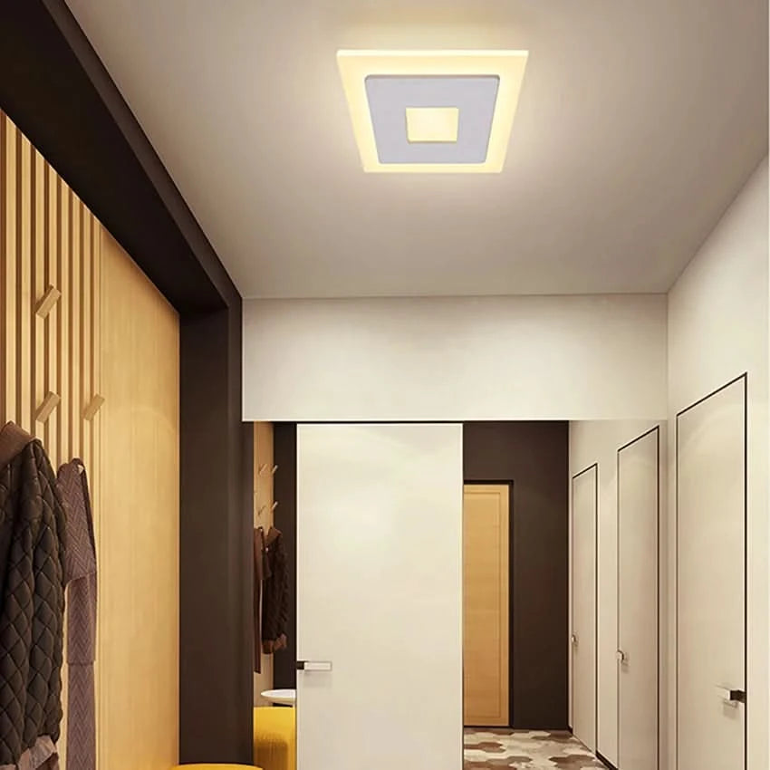 Dimmable and Space-Saving Interior Ceiling Light – Quadrat
