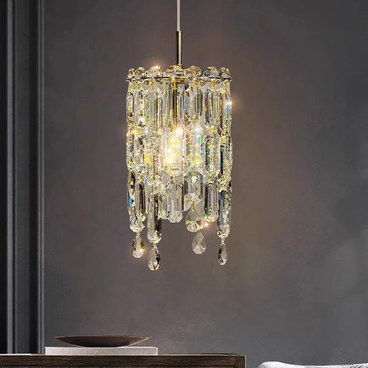 Plafonnier Design Prismes en Cristal & Ambiance Glamour – Reno