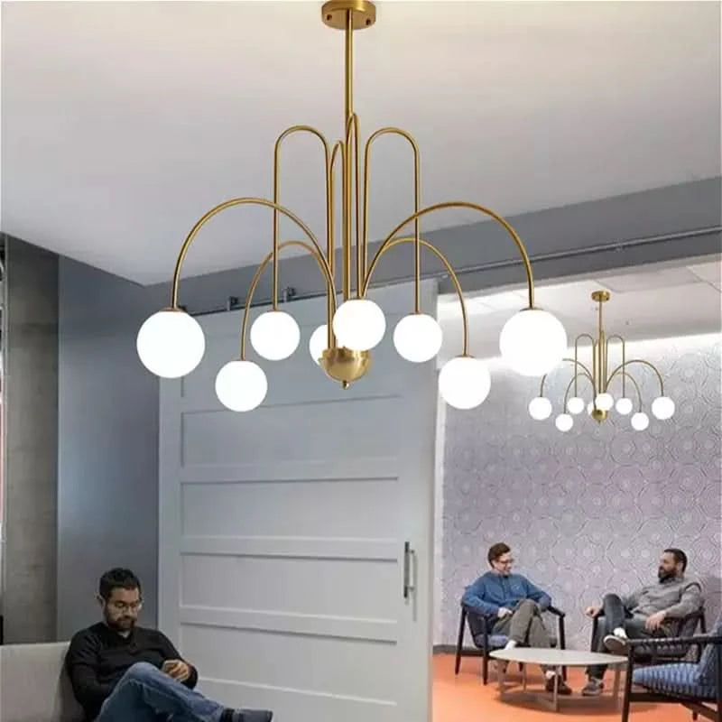 Lustre Haut de Gamme Élément Sculptural Style Méditerranéen – Forgiato