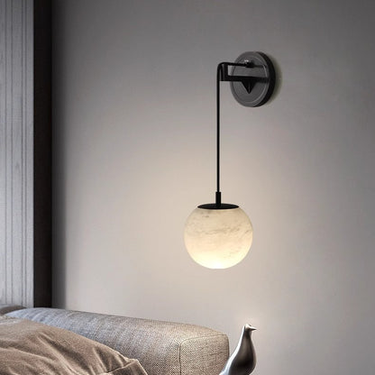 Aplique de Pared de Mármol y Cobre para Dormitorio – Marbrelia