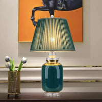 Lampe de Table Métallique Élégant Couleur Vert Émeraude – Emeraudia