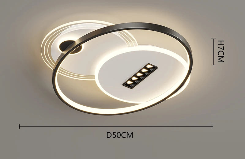 Plafonnier Moderne Courbes Fluides & Intensité Réglable – Soléna