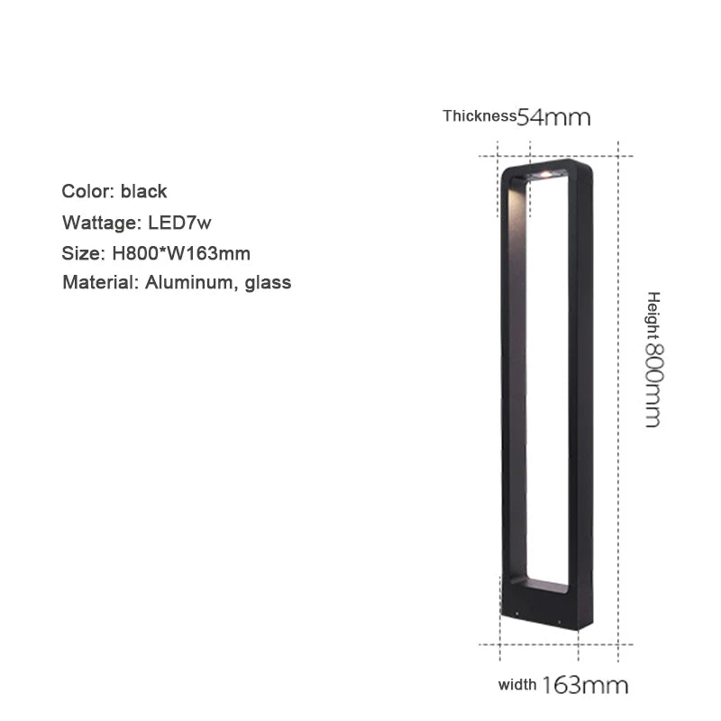 Lampadaire de jardin moderne en aluminium – Arclumia