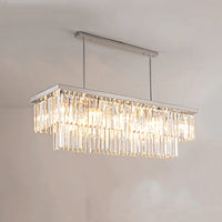 Lustre Plafonnier Cristal Argenté Contemporain – Lixor