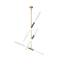 Suspension Métal Doré & Verre Mat pour Intérieur Prestige – Astralis