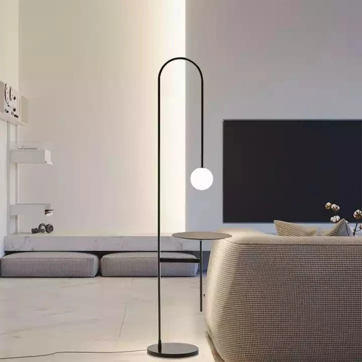 Lampadaire Intérieur Ligne Élancée Style Nordic Chic – Monara