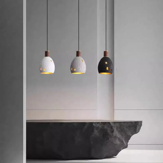 Suspension Sculpturale Finition Texturée & Lumière Enveloppante – Halo