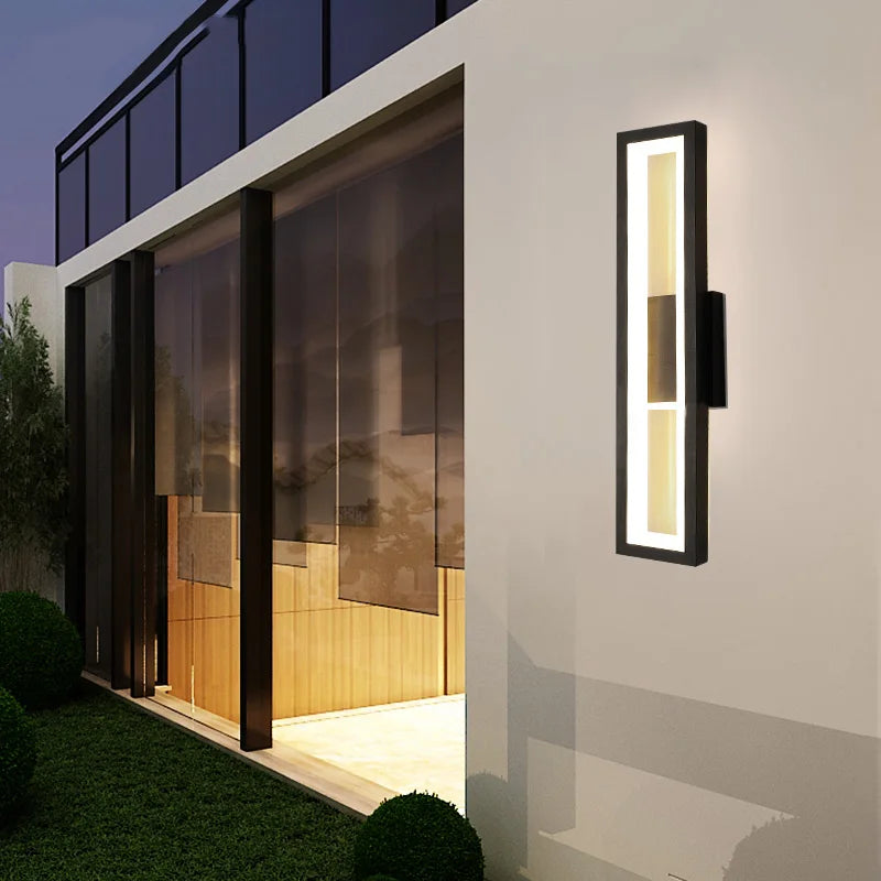 Applique Murale LED Étanche Moderne en Aluminium Doré – Vivarise