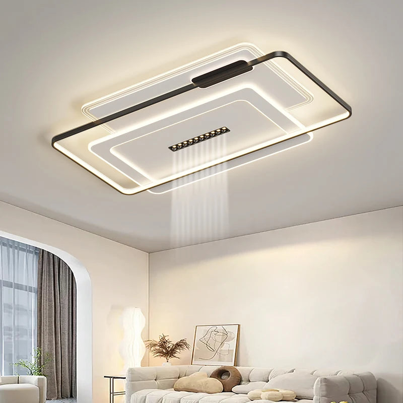 Plafonnier Moderne Courbes Fluides & Intensité Réglable – Soléna