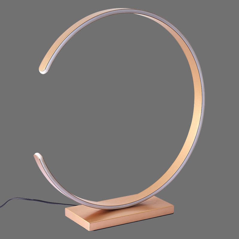 Lampe de Table Arc en Métal Doré pour Chambre – Arcenciel