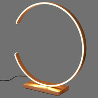 Lampe de Table Arc en Métal Doré pour Chambre – Arcenciel