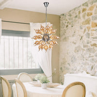 Lustre en verre soufflé marron style Sputnik – Orbistar