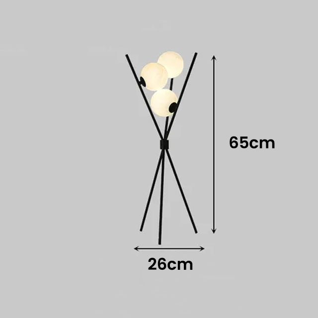Versatile Floor Lamp with Transparent Glass Balls – Vera