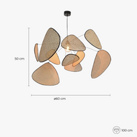 Lustre Bohème en Bambou pour Salon – Auramya