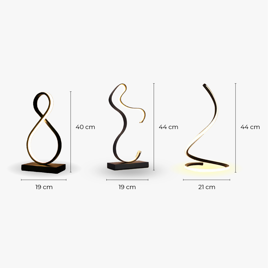 Lampe de Chevet Art Déco en Acier et Acrylique – Nocturnelle