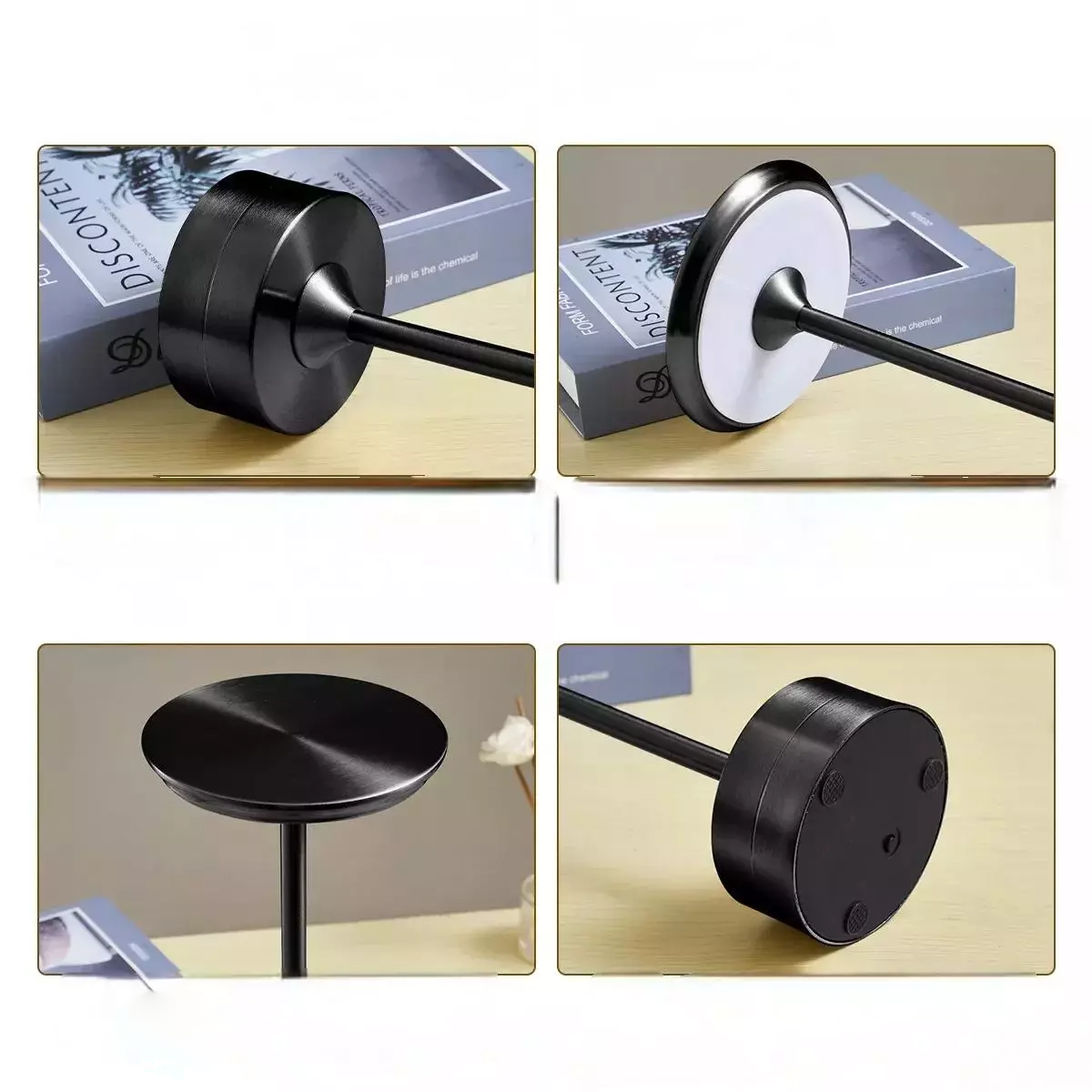 Lampe sans fil Métallico avec capteur tactile réglable au design moderne minimaliste - vue 9