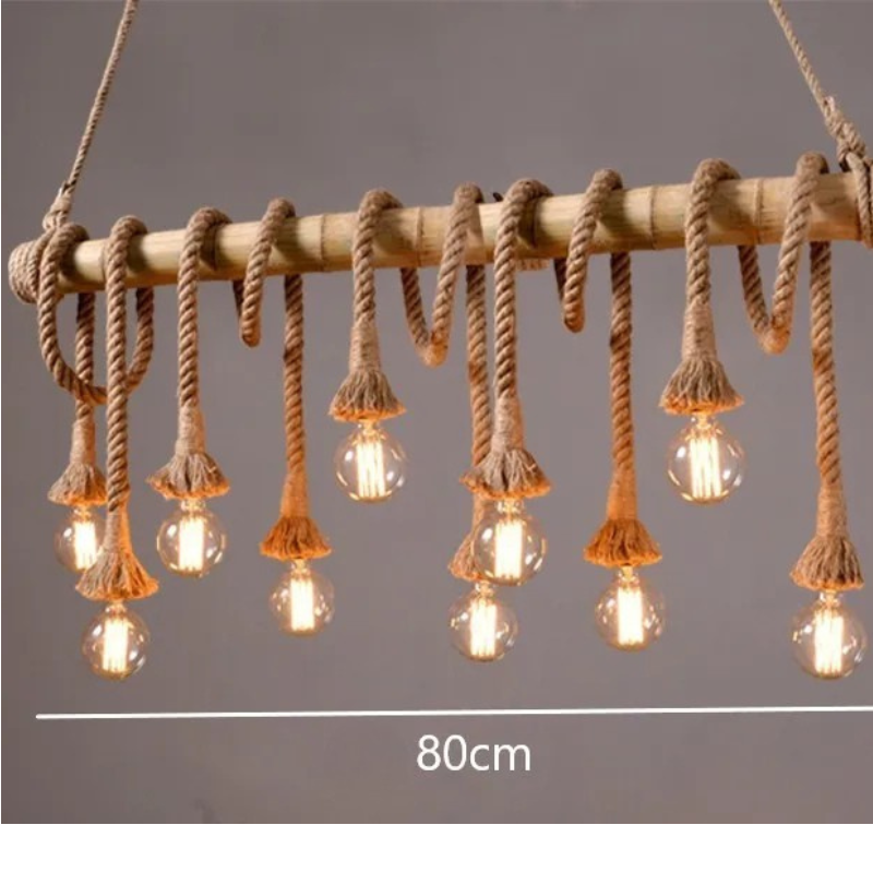 내추럴 & 인더스트리얼 스타일, 대나무·로프 정품 펜던트 조명 – Volya