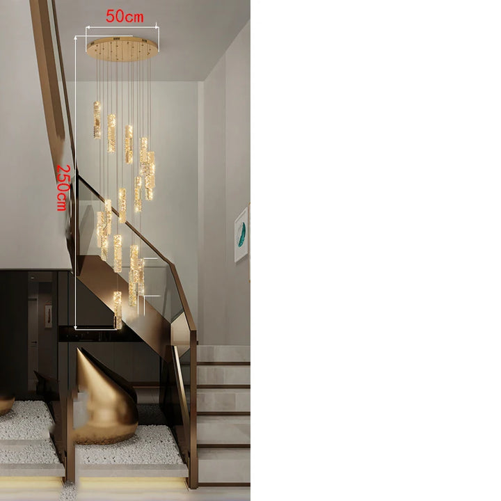 Lustre en cristal moderne pour salon – Cristarène