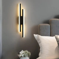 Applique murale led noir chambre