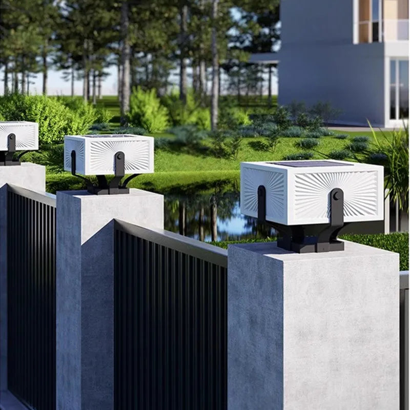 Lampe solaire de jardin en acier inoxydable – Solastice