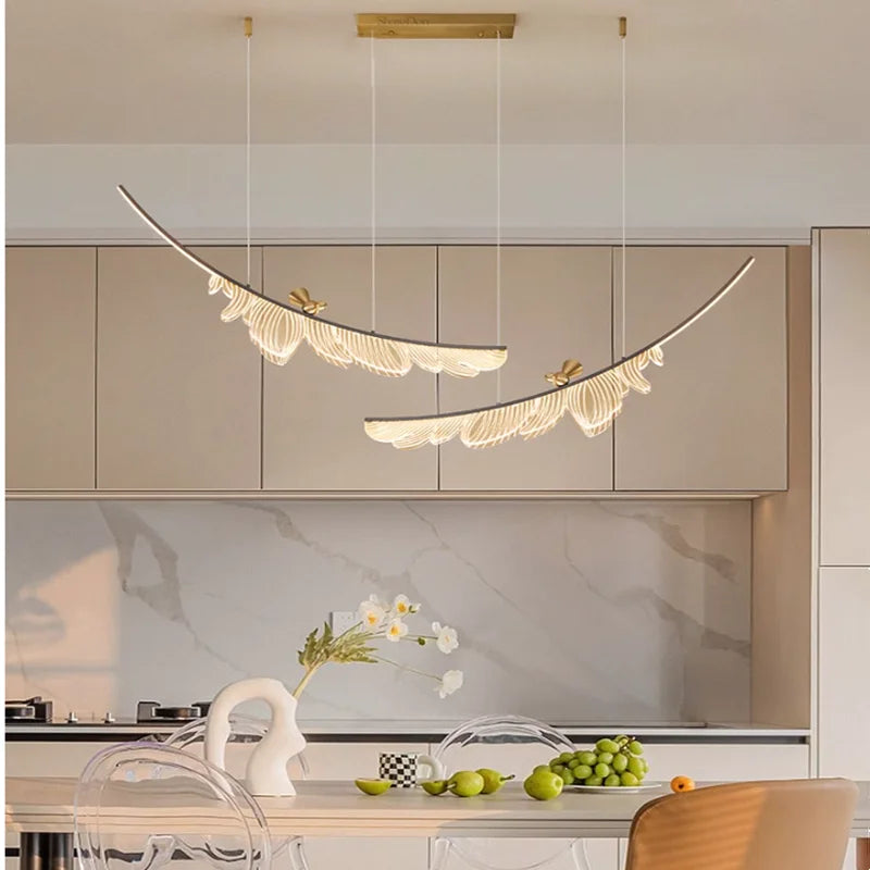 Suspension LED en cuivre pour salon et salle à manger – Candeluxa