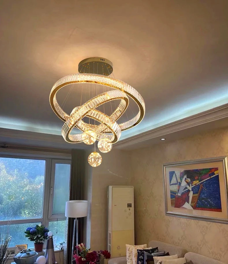 Lustre Cristal Moderne pour Salon et Salle à Manger – Cristarion