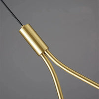 Suspension en verre givré noire pour chambre – Novaline