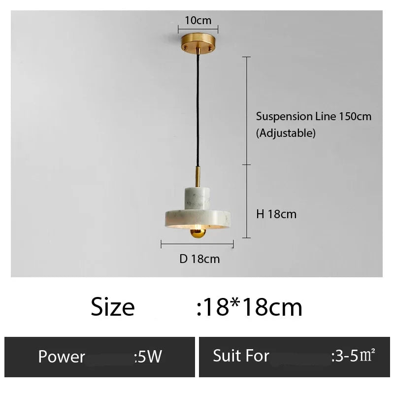 Suspension minimaliste en cuivre pour chambre – Arionelle