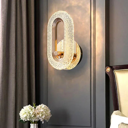 Directional Wall Light Ovalia minimalist design gold with acrylic diffuser - view 9