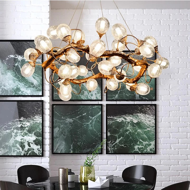 Suspension LED moderne en alliage pour salon – Circlux