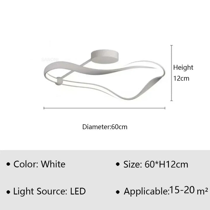 Lustre LED doré pour salons et chambres – Aurélior