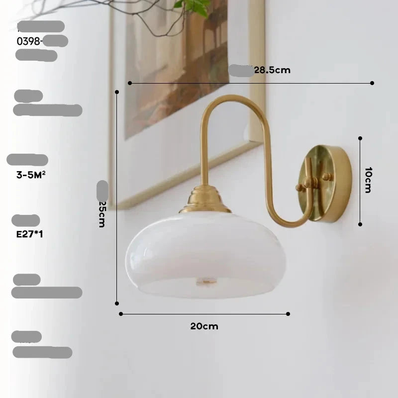 Applique Murale Minimaliste en Verre – Eléganza