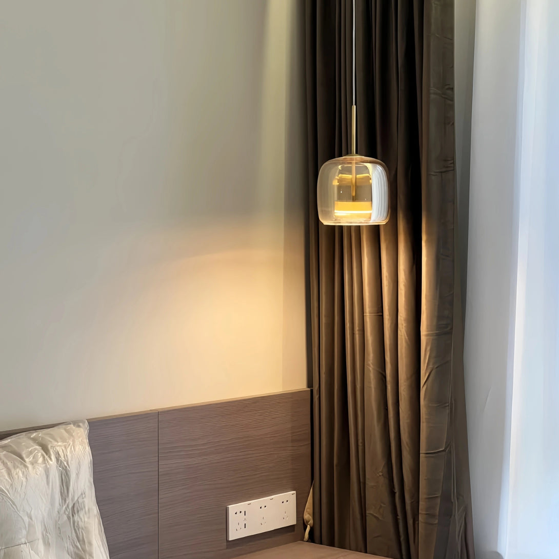 Suspension en verre minimaliste nordique pour salons et chambres – Vetroéclat