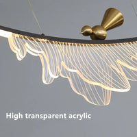 Suspension LED en cuivre pour salon et salle à manger – Candeluxa