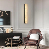 Applique murale en cuivre et marbre pour salon – Candelion