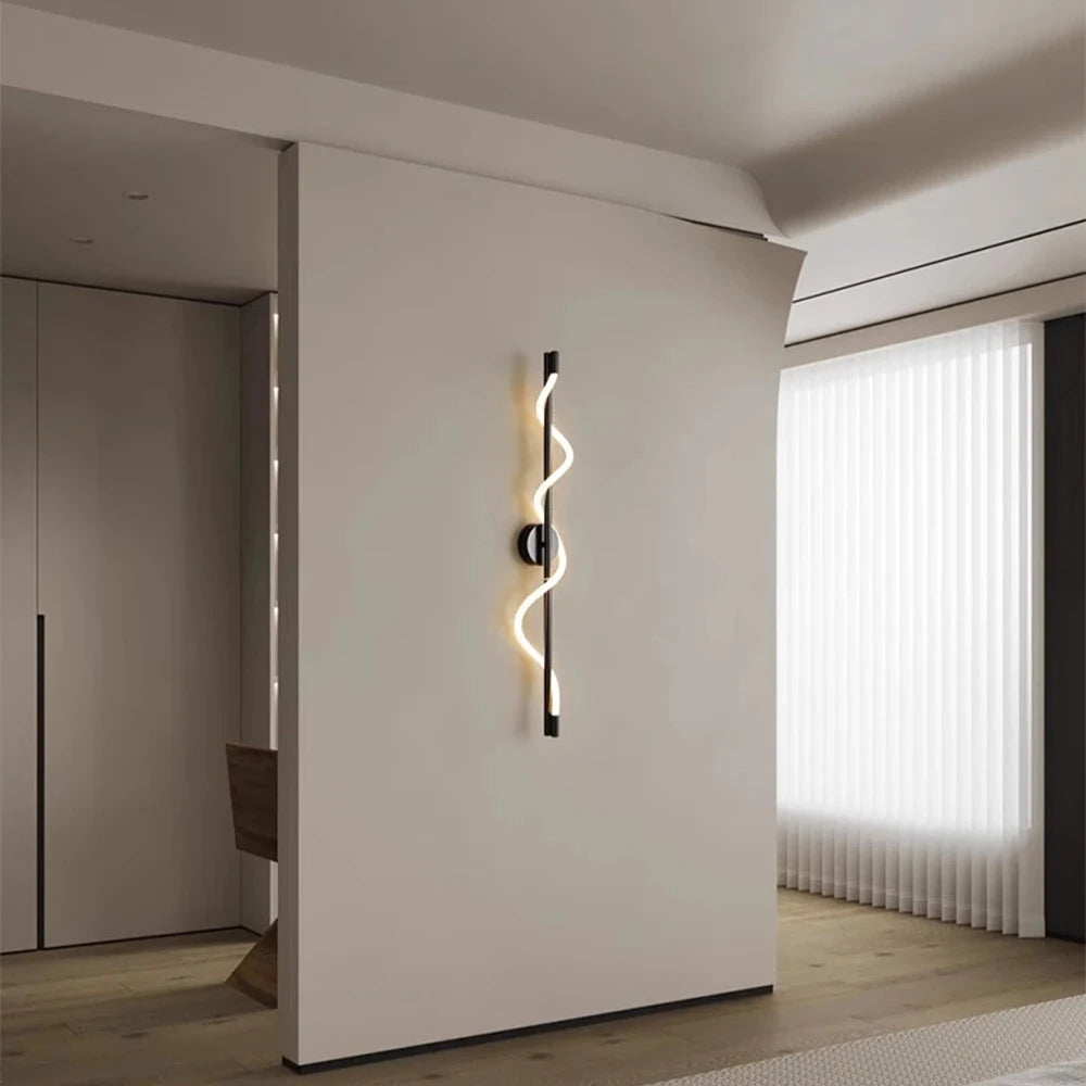 Applique LED Ascendante & Descendante Élégance Torsadée – SpiraleX