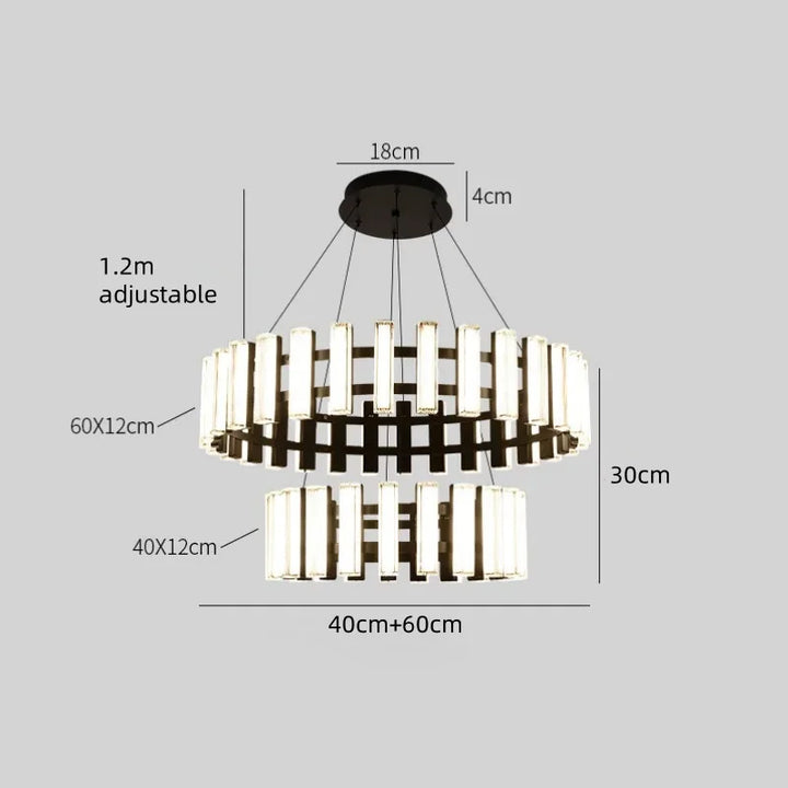 Lustre Circulaire Moderne en Fer pour Salon – Cironde