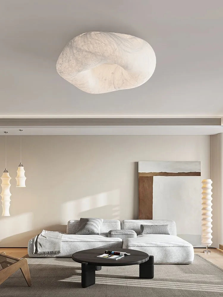 Plafonnier en soie fait main pour chambre et bureau – Zénitha