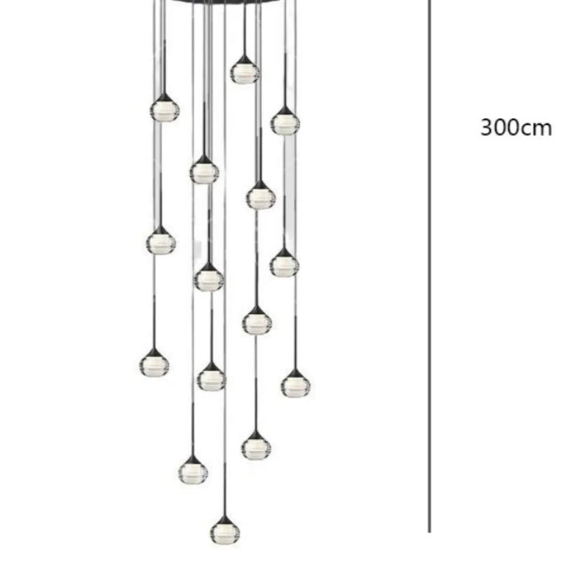 Suspension LED cristal pour chambres et salons – Cristalya