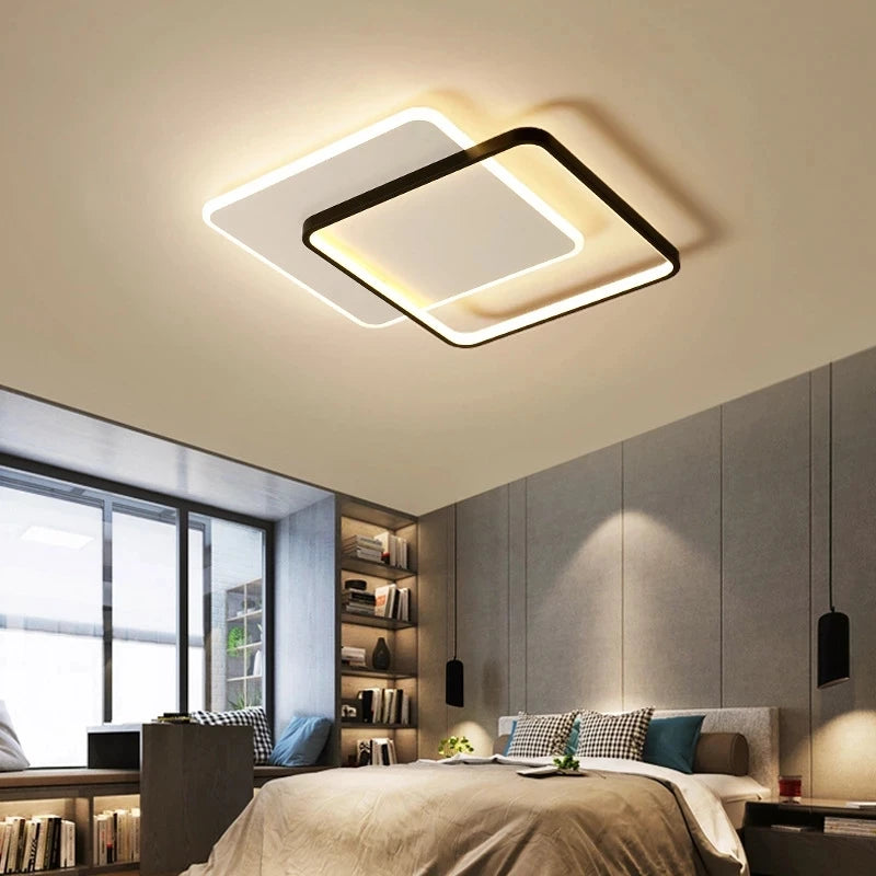 Plafonnier LED Dimmable Design Givré Moderne – Ulya