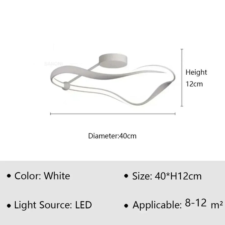 Lustre LED doré pour salons et chambres – Aurélior