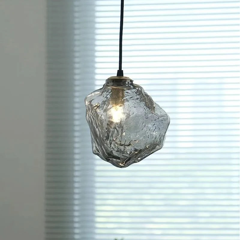 Suspension Scandinave en Verre Effet Lava – Volcano