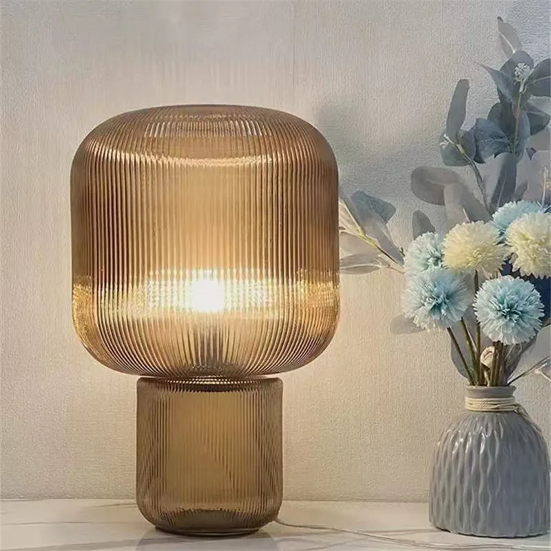 Lampe de Table en Verre Minimaliste pour Chambre – Armonique