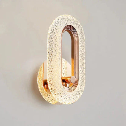 Directional Wall Light Ovalia minimalist design gold with acrylic diffuser - view 17