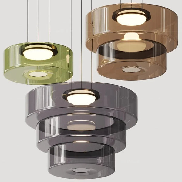 Nordic glass pendant light for dining room – Solinya