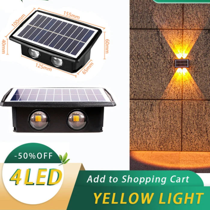 Applique murale solaire LED moderne pour jardin – Solastre