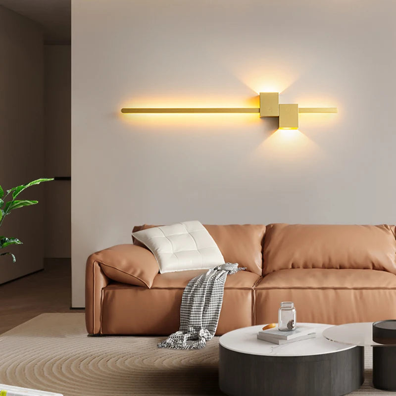  Applique Murale Aluminium LED Design Moderne Or – Fresquia