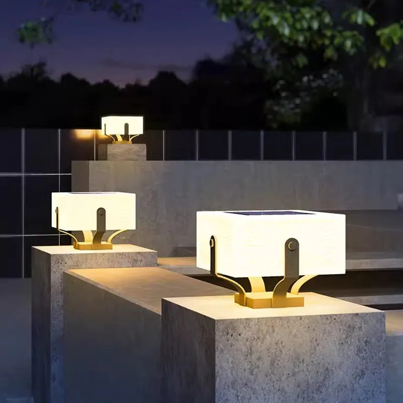 Lampe solaire de jardin en acier inoxydable – Solastice