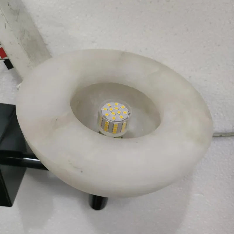 Applique murale en marbre et cuivre pour chambre – Ciraluce