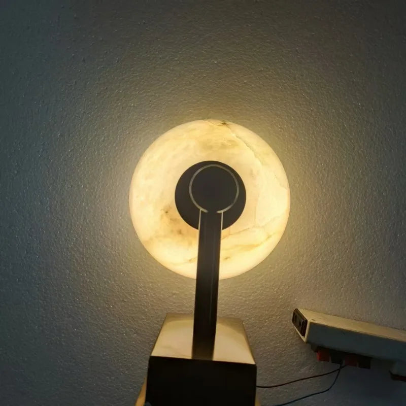 Applique murale en marbre et cuivre pour chambre – Ciraluce